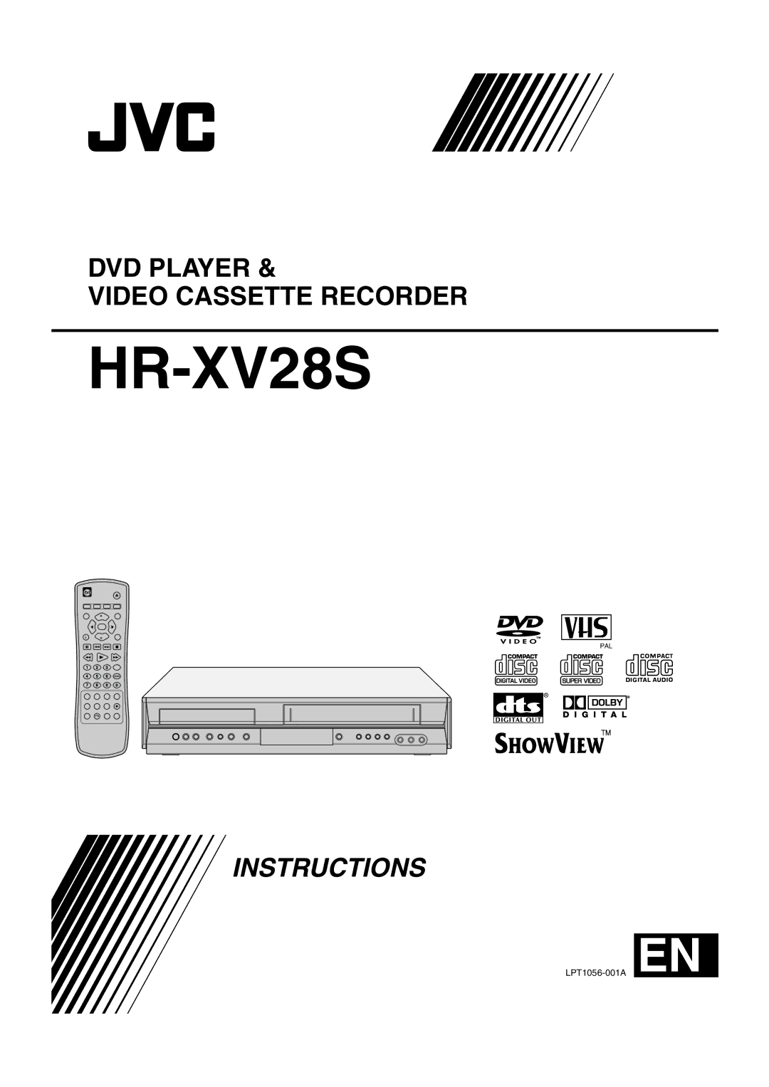 JVC LPT1056-001A manual HR-XV28S 