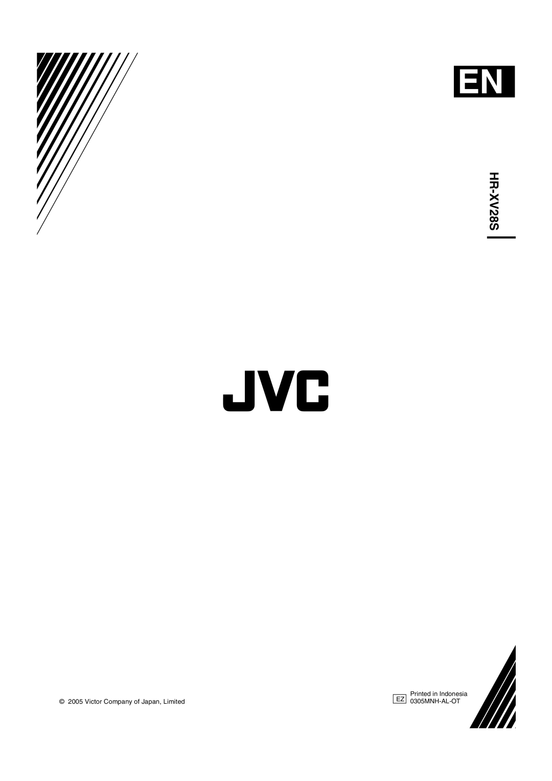 JVC LPT1056-001A manual HR-XV28S 