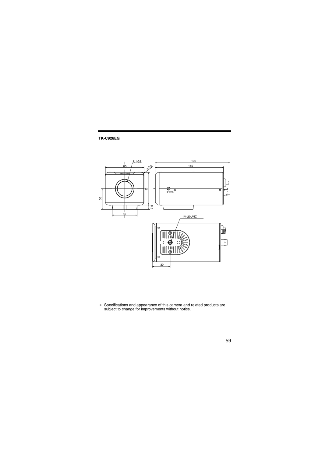 JVC LST0450-001B manual TK-C926EG 