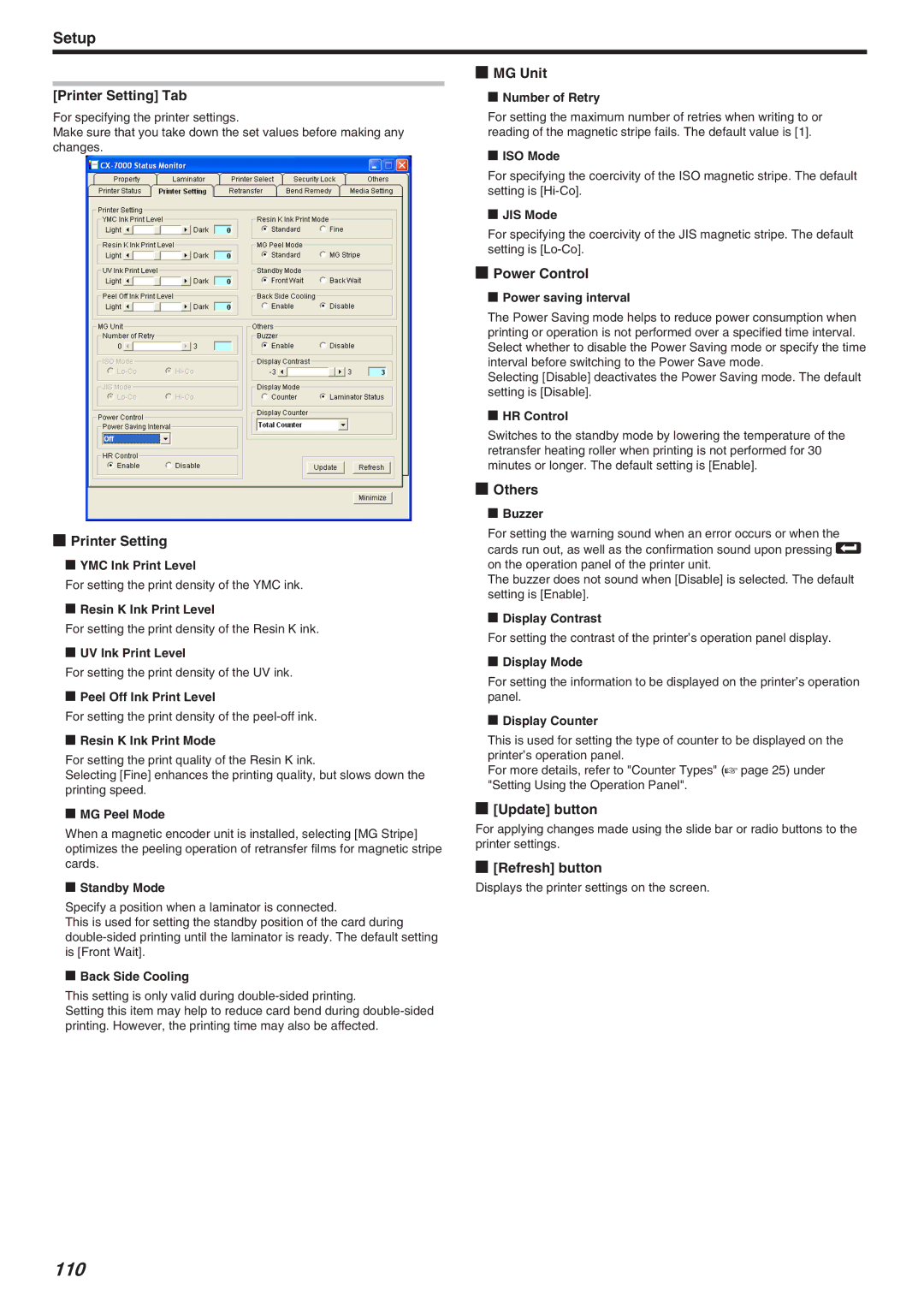 JVC LST1006-002A, CX-7000 Series manual 110 