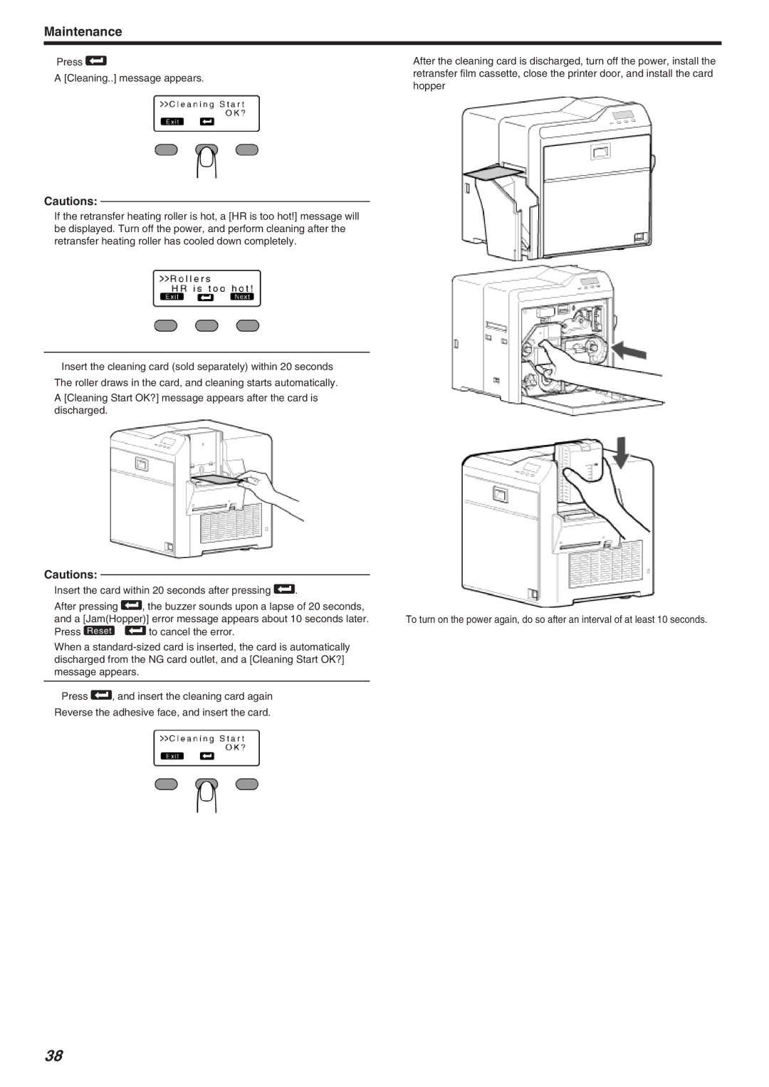 JVC LST1006-002A, CX-7000 Series manual Maintenance 