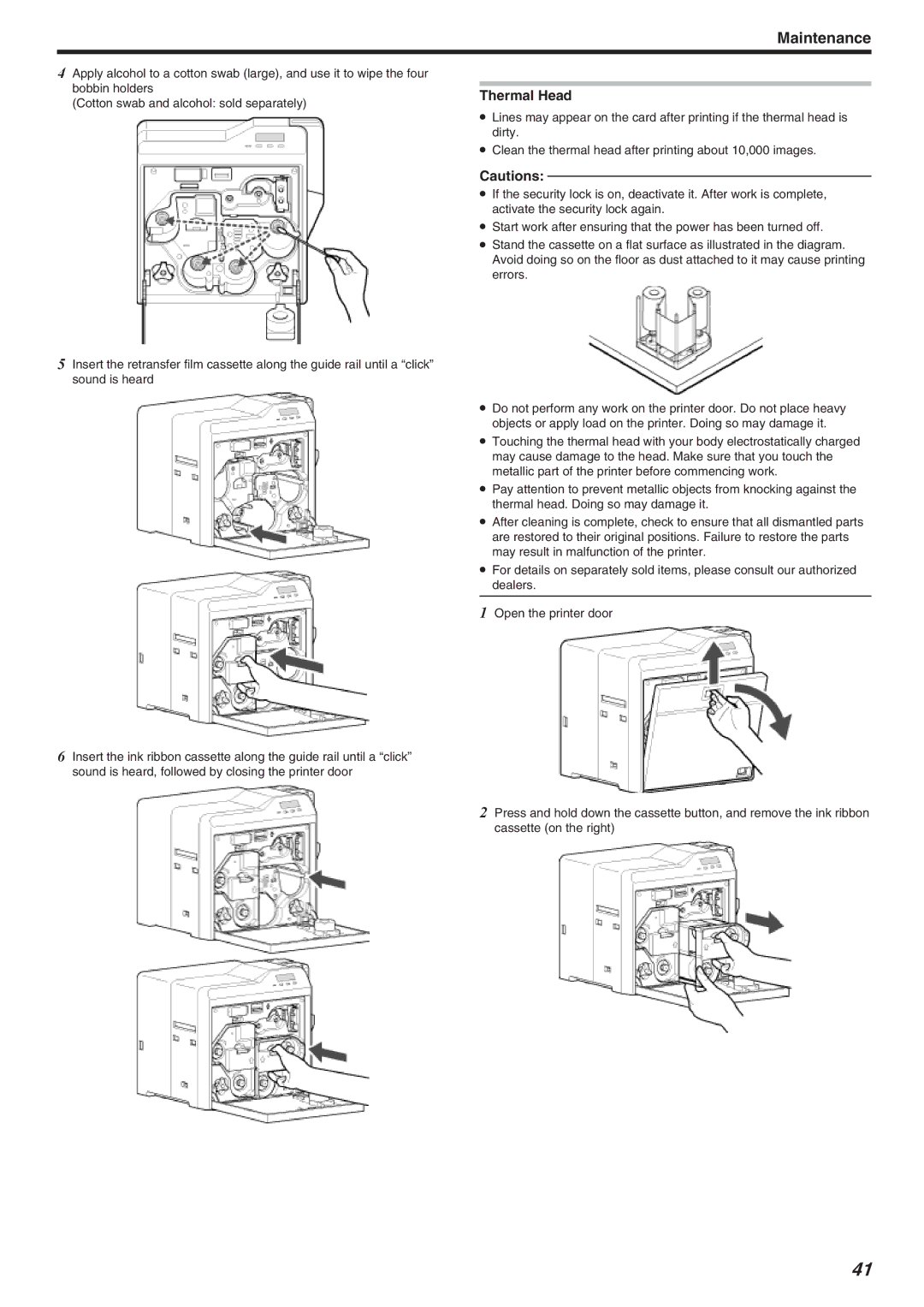 JVC CX-7000 Series, LST1006-002A manual Thermal Head 