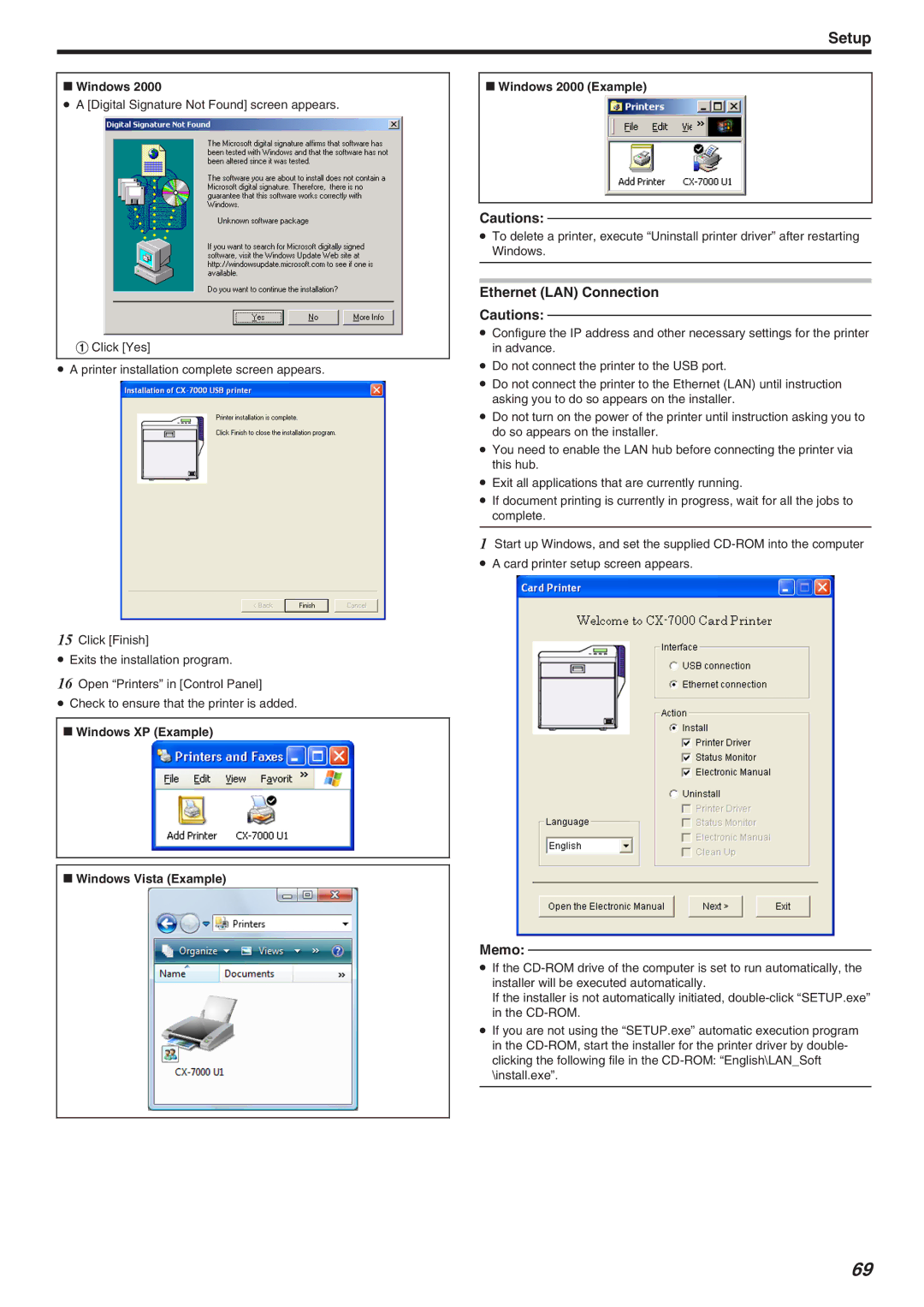 JVC CX-7000 Series, LST1006-002A manual Ethernet LAN Connection 