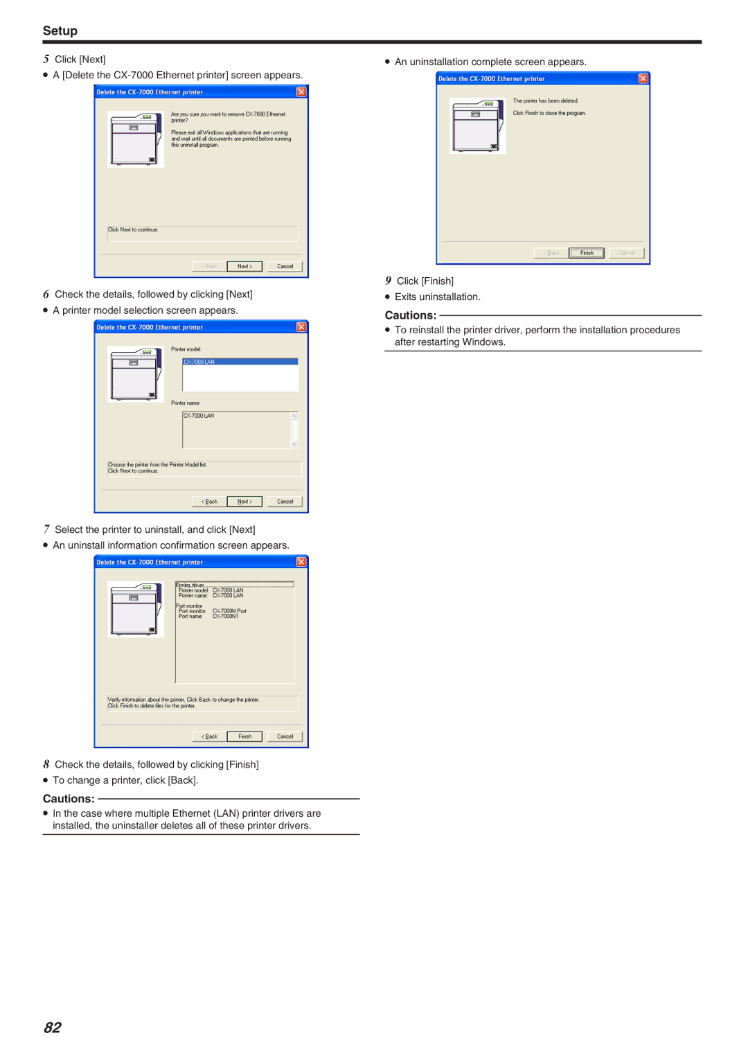 JVC LST1006-002A, CX-7000 Series manual Setup 