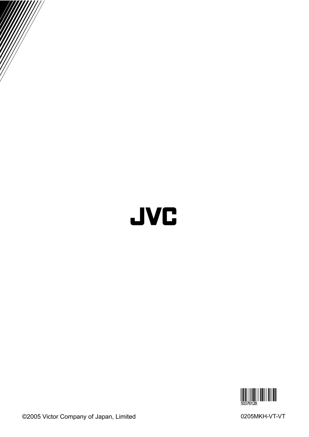 JVC LT-20DA6SK manual Victor Company of Japan, Limited, 50076128 