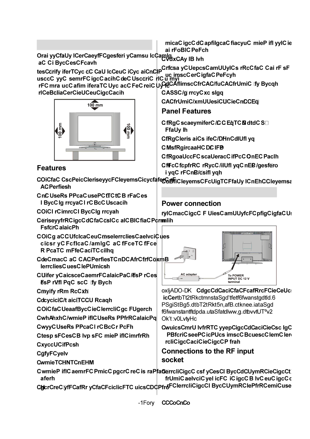 JVC LT-20E50SJ manual Preparation, Before Switching on your TV 