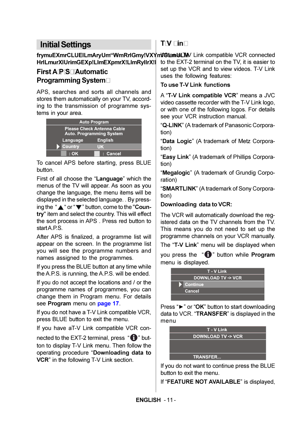 JVC LT-20E50SJ manual InitialSettings 