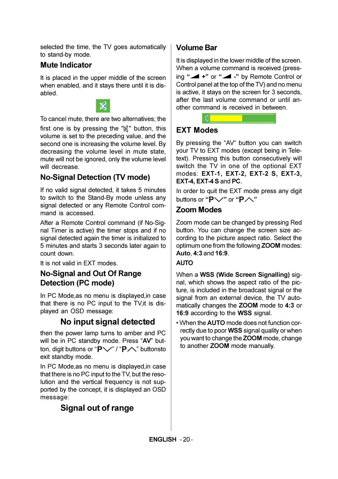 JVC LT-20E50SJ manual No input signal detected 