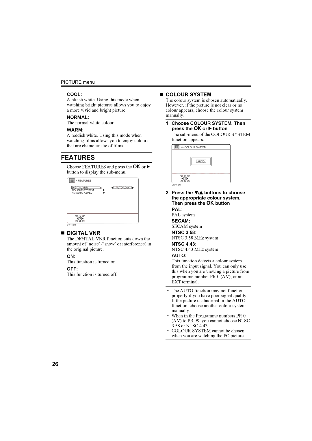 JVC LT-26A60BU, LT-26A60SU manual Features 