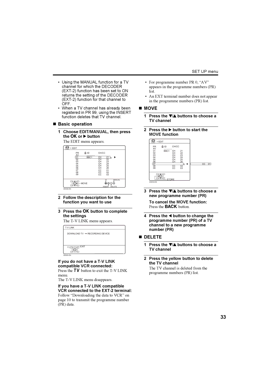 JVC LT-26A60SU, LT-26A60BU manual „ Move 