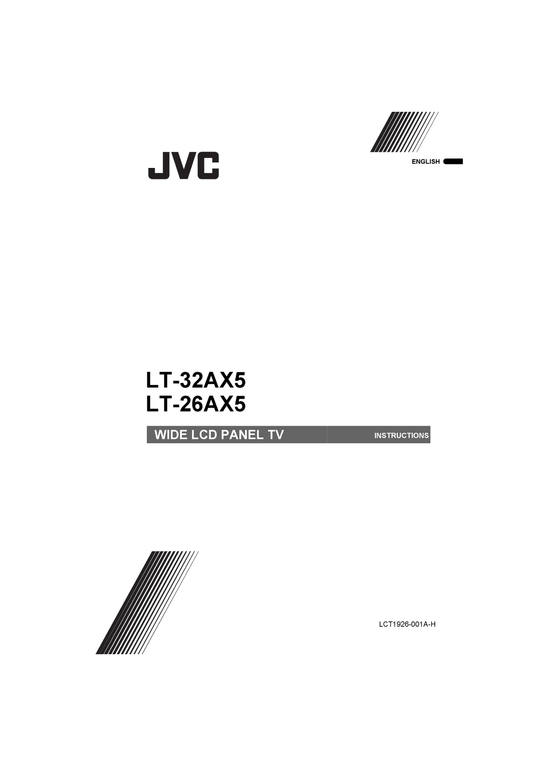 JVC manual LT-32AX5 LT-26AX5 