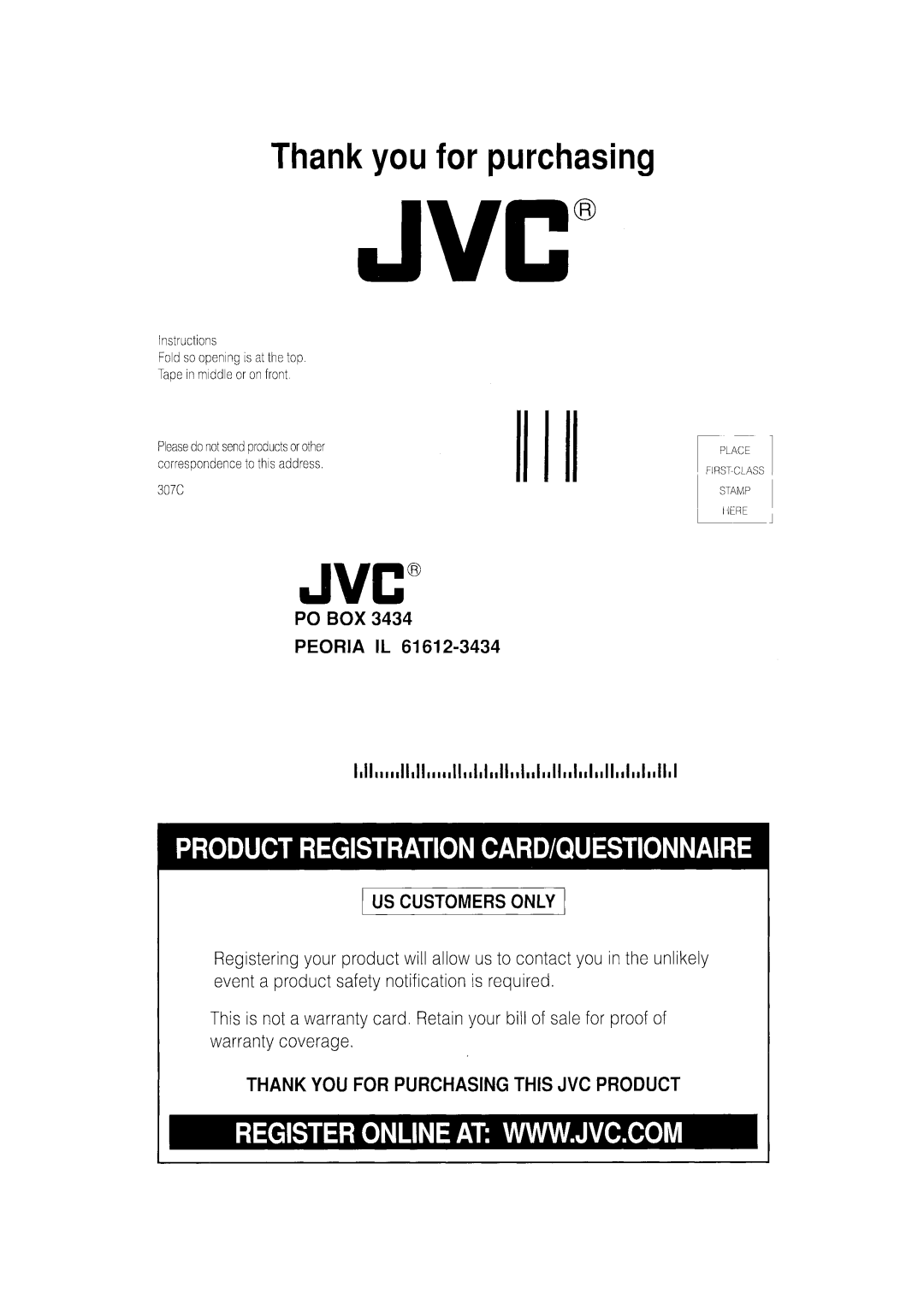 JVC LT-26WX84 manual 