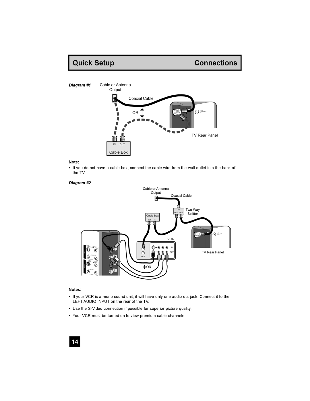 JVC LT-26X585 manual Diagram #2 