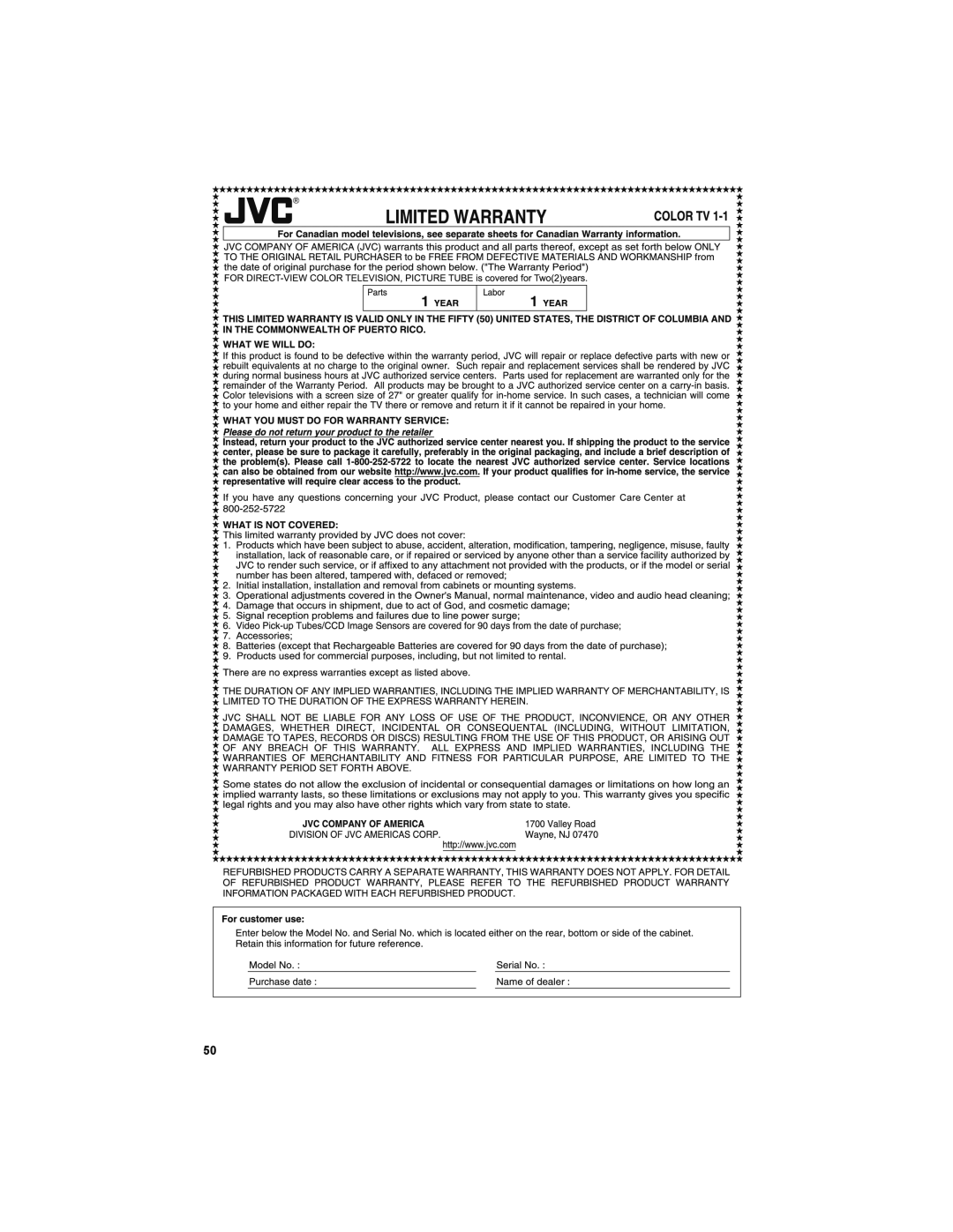 JVC LT-32E479, LT-32EM49 manual 