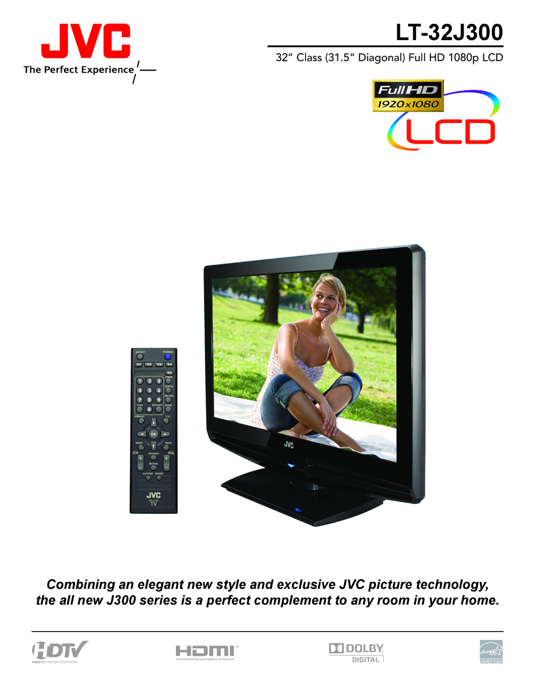 JVC LT-32J300 manual 