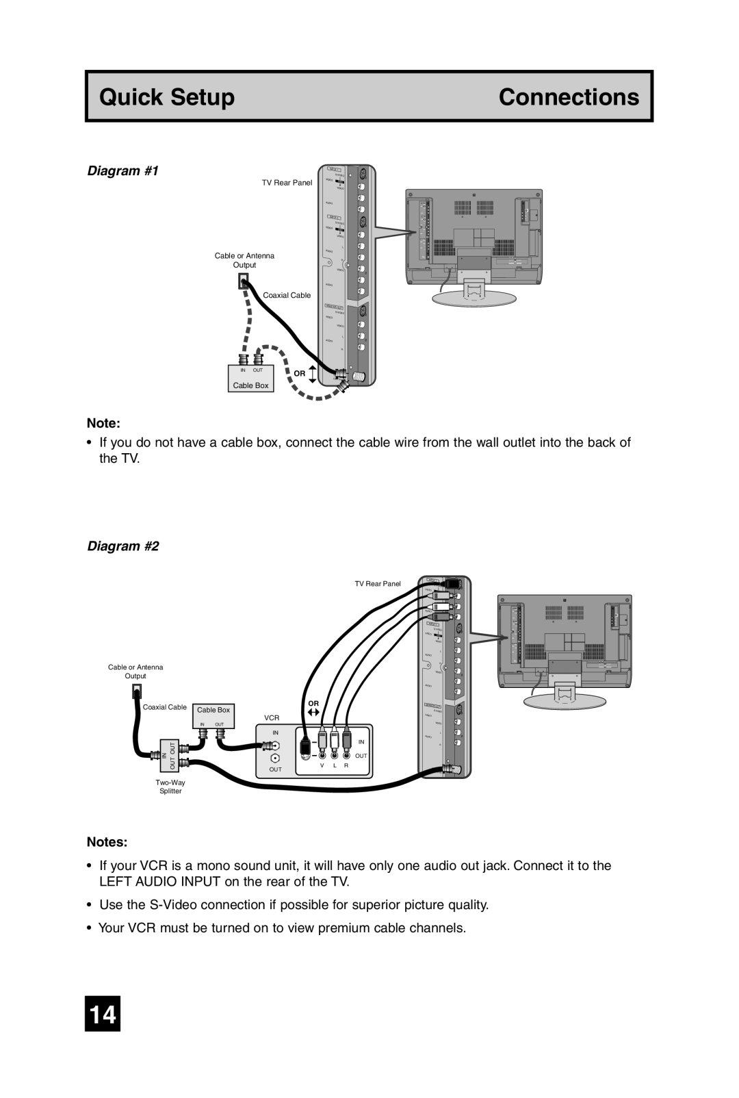 JVC LT-32WX84 manual Diagram #1 