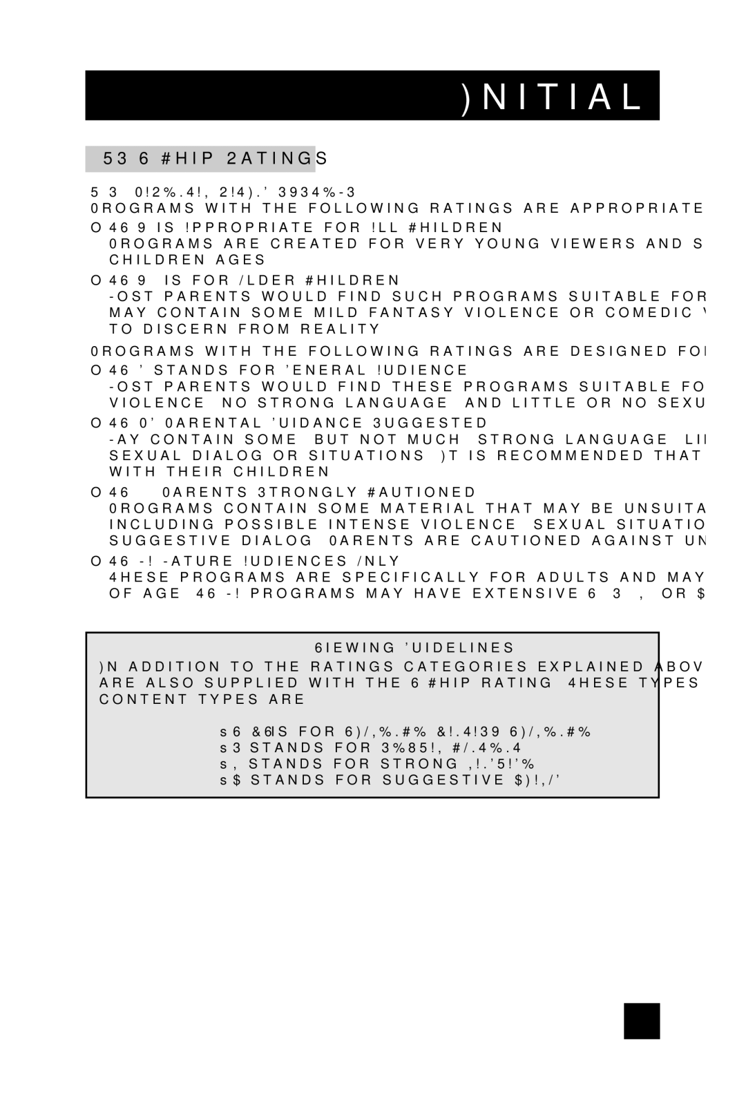 JVC LT-32WX84 manual US V-Chip Ratings 