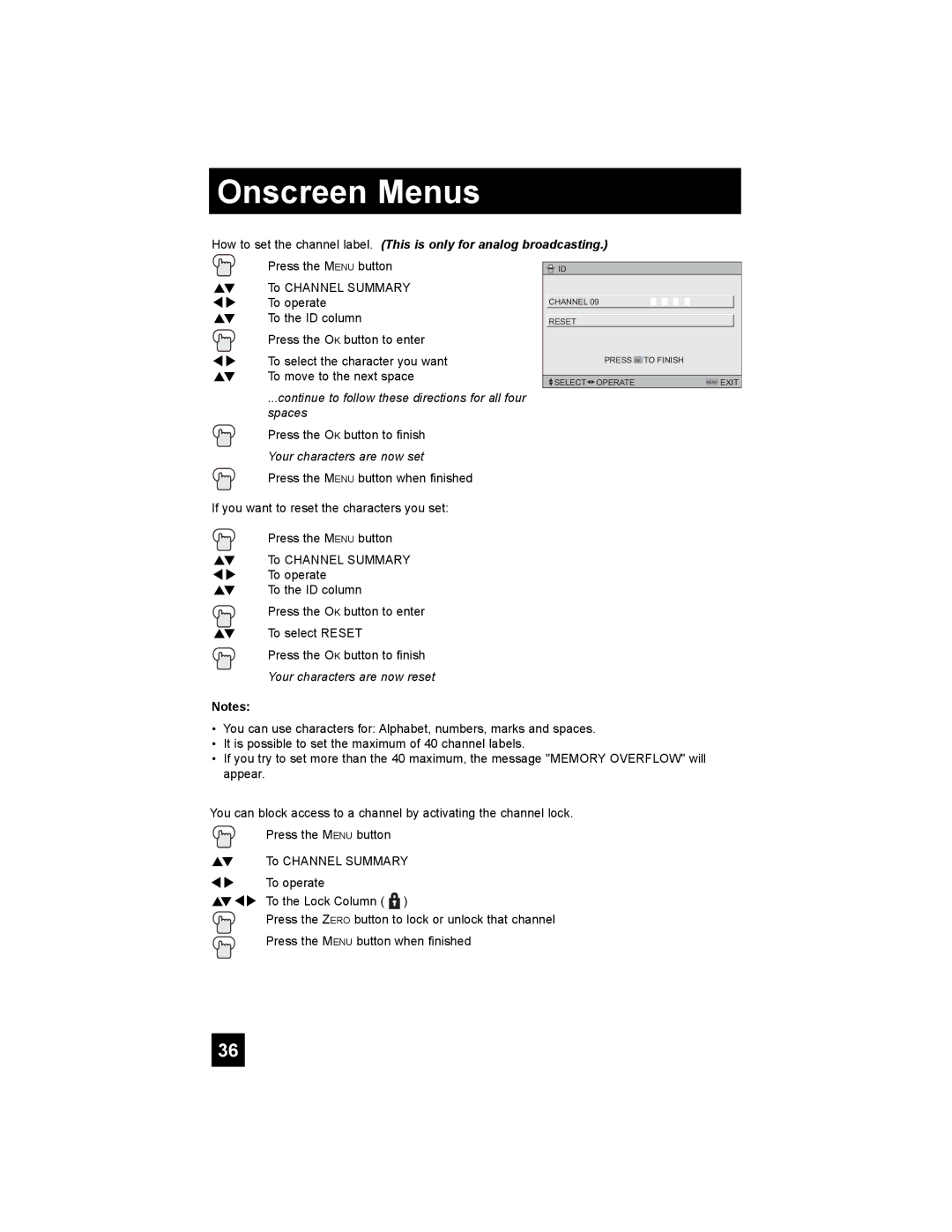 JVC LT-32X987 manual Continue to follow these directions for all four spaces 