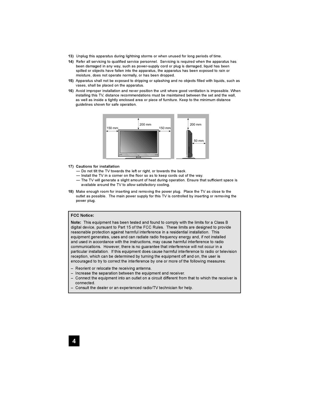 JVC LT-32X987 manual FCC Notice 