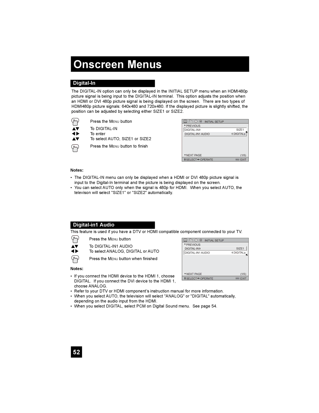 JVC LT-32X987 manual Digital-In, Digital-in1 Audio 