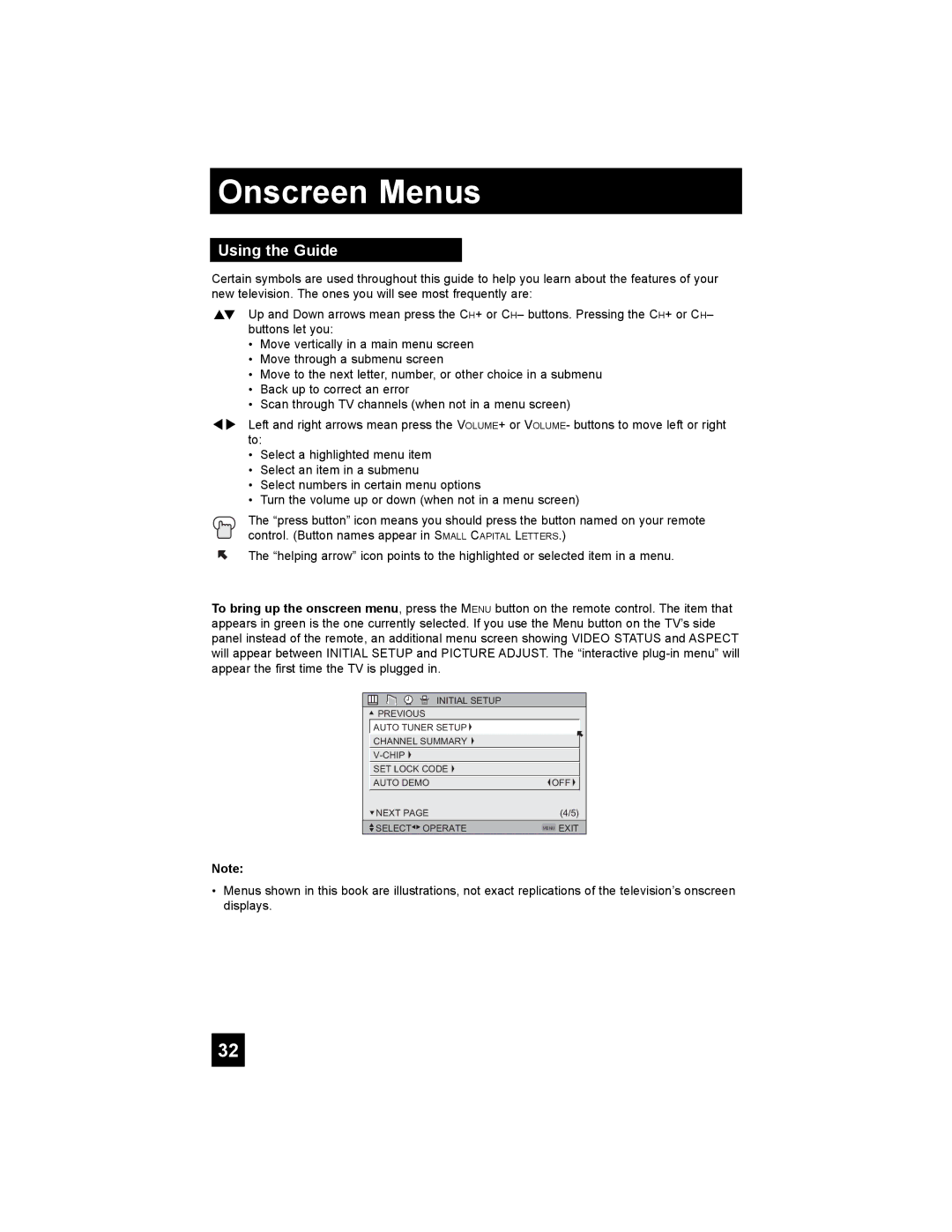 JVC LT-37X776 manual Onscreen Menus, Using the Guide 