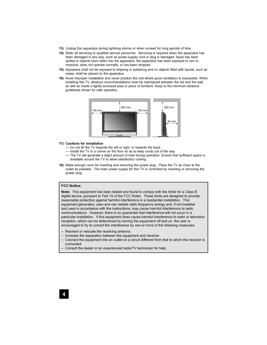 JVC LT-40FH97 manual FCC Notice 