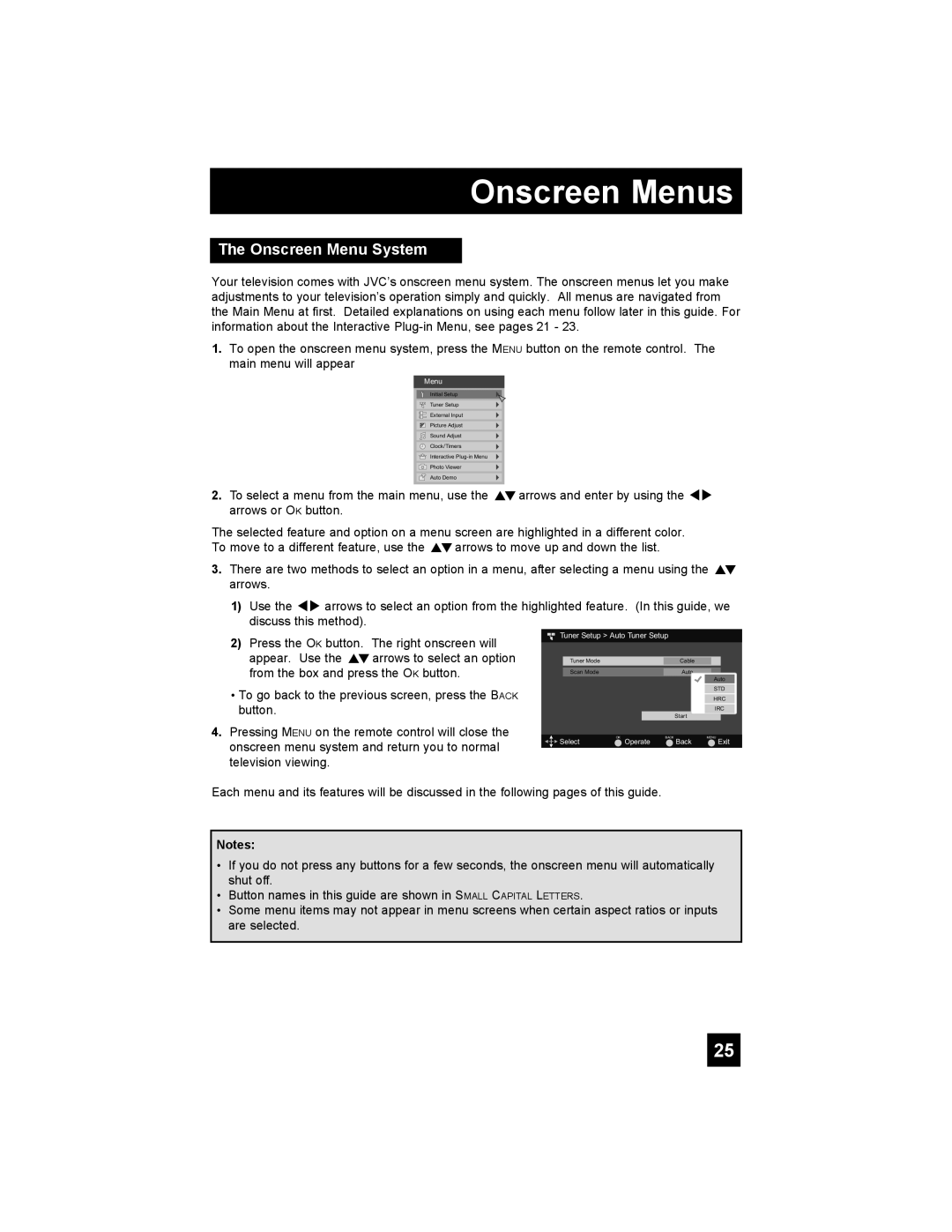 JVC LT-37E478, LT-42E488, LT-37E488, LT-32E488 manual Onscreen Menu System 