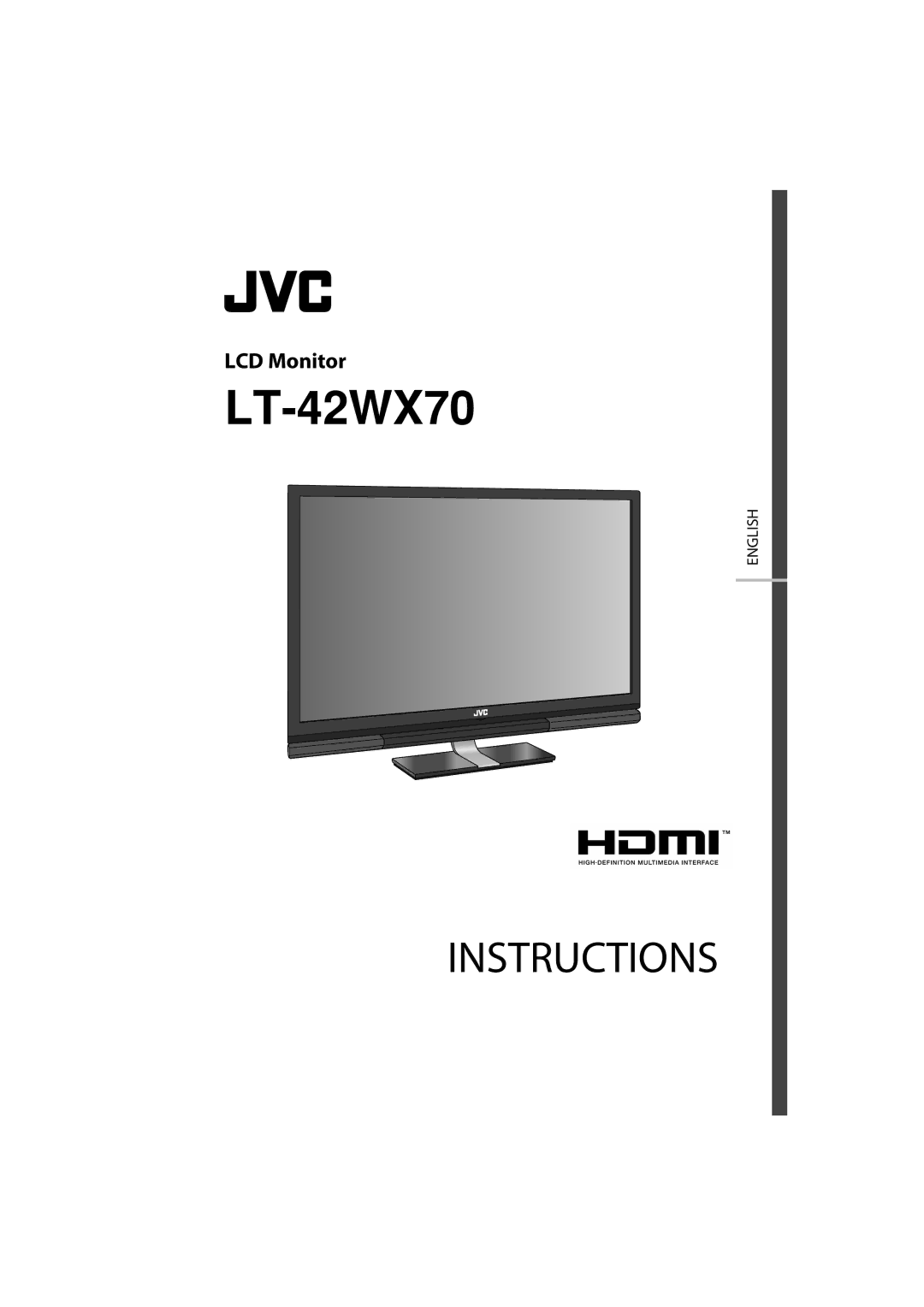 JVC LT-42WX70 manual 