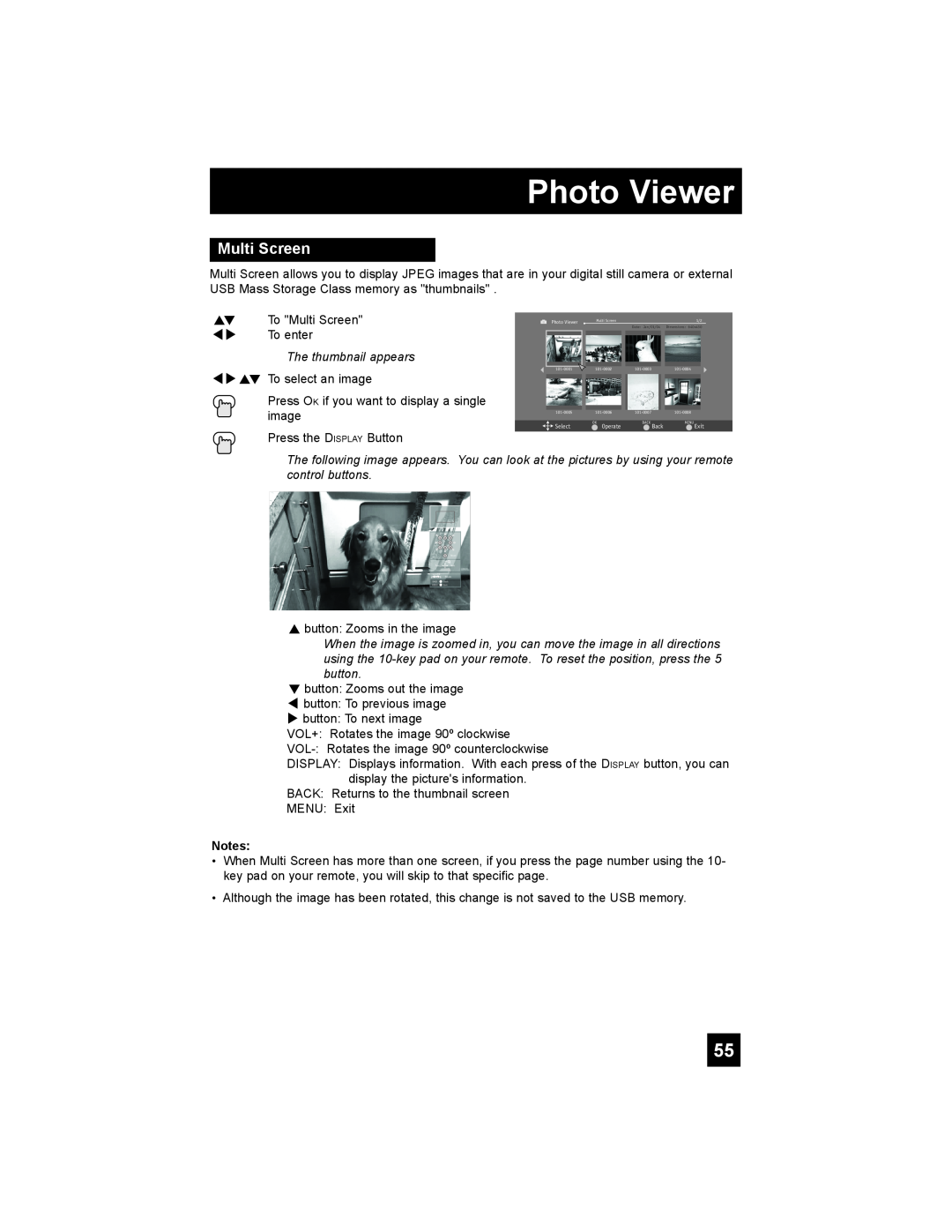 JVC LT-37X688, LT-42X688 manual Multi Screen, Photo Viewer 