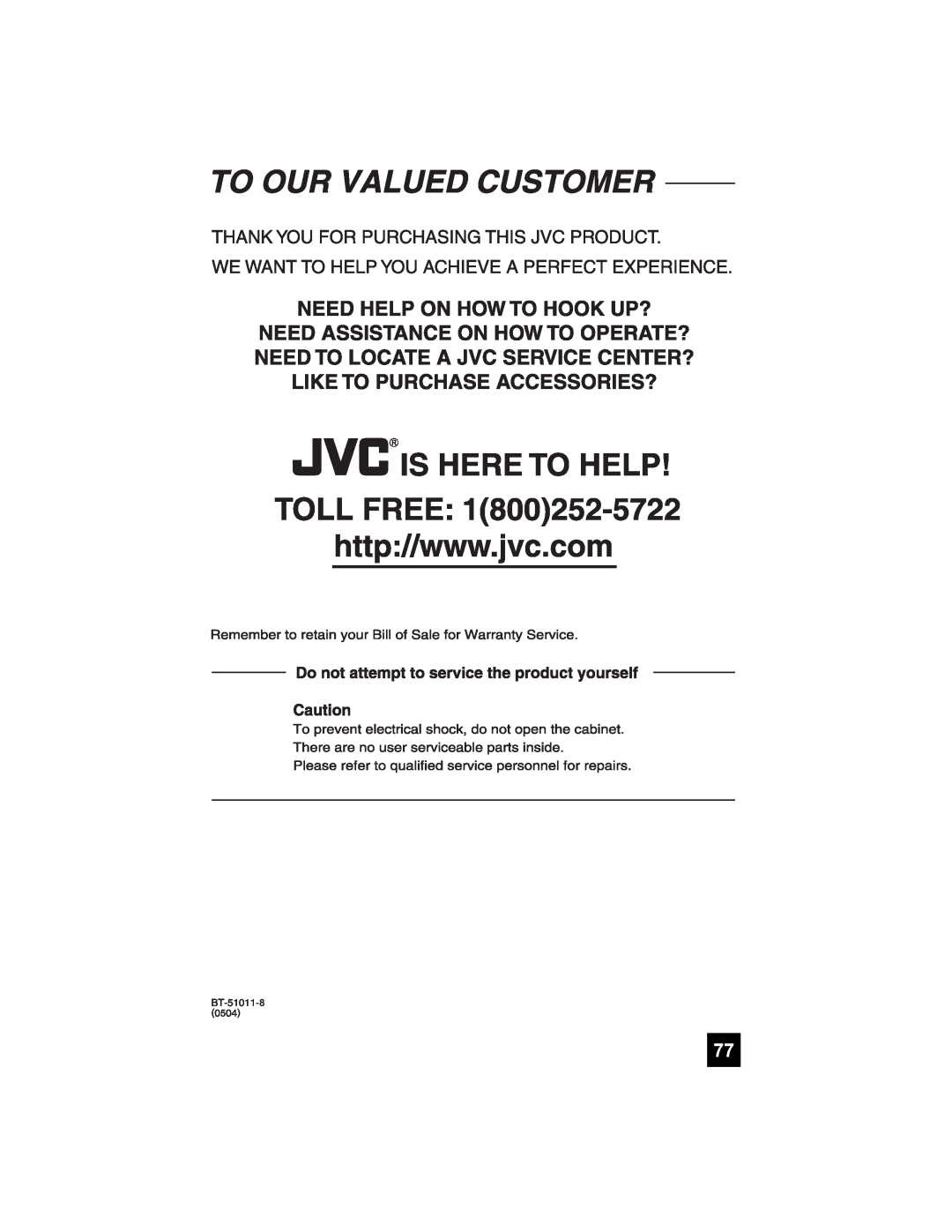 JVC LT-37X688, LT-42X688 manual 