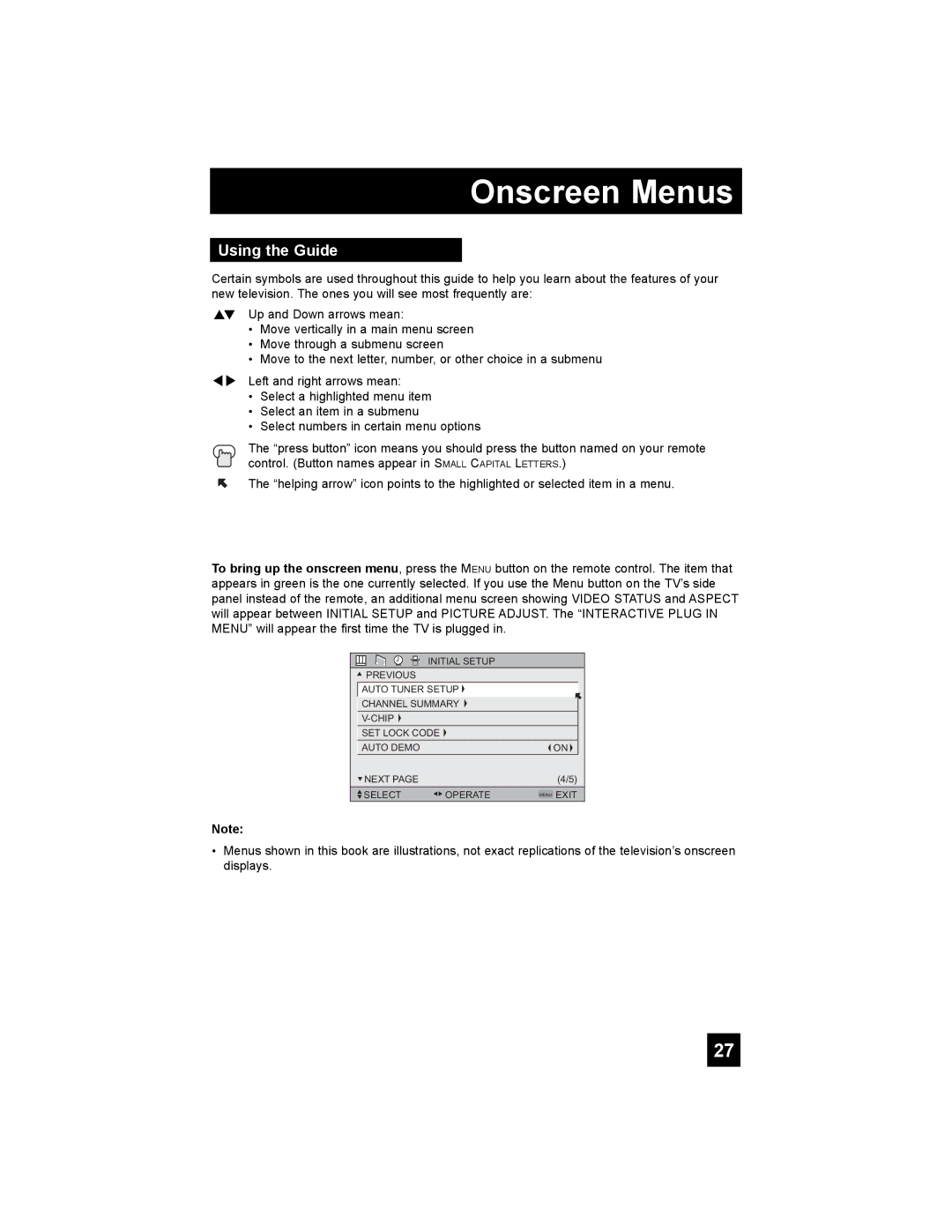 JVC LT-37X898, LT-42X898 manual Onscreen Menus, Using the Guide 