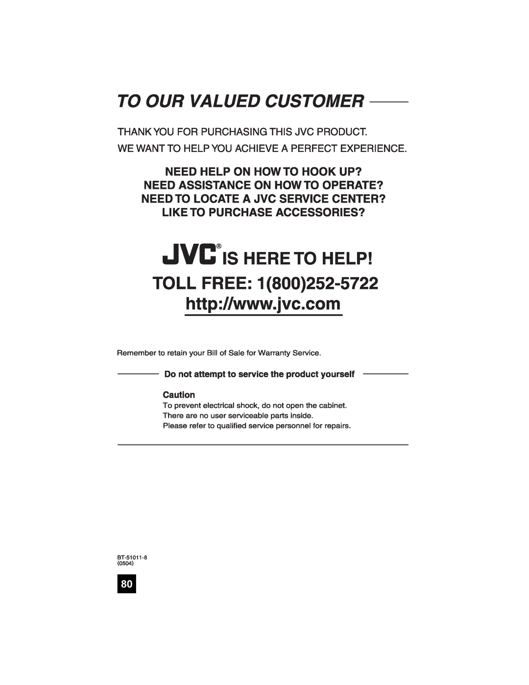JVC LT-42X898, LT-37X898 manual 