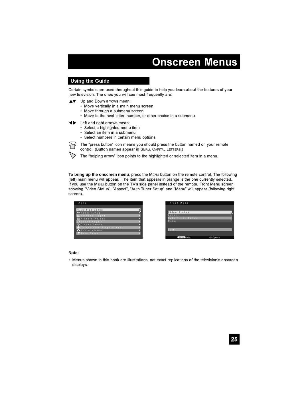 JVC LT-42X788, LT-47X788, LT-42XM48, LT-37XM48 manual Onscreen Menus, Using the Guide 