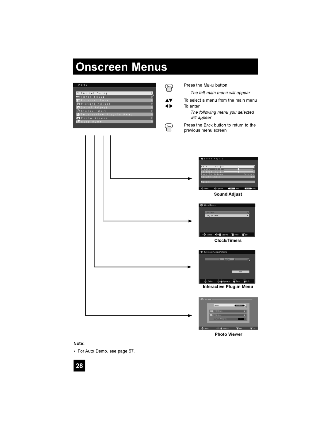 JVC LT-47X788, LT-42X788, LT-42XM48, LT-37XM48 manual Sound Adjust, Photo Viewer 