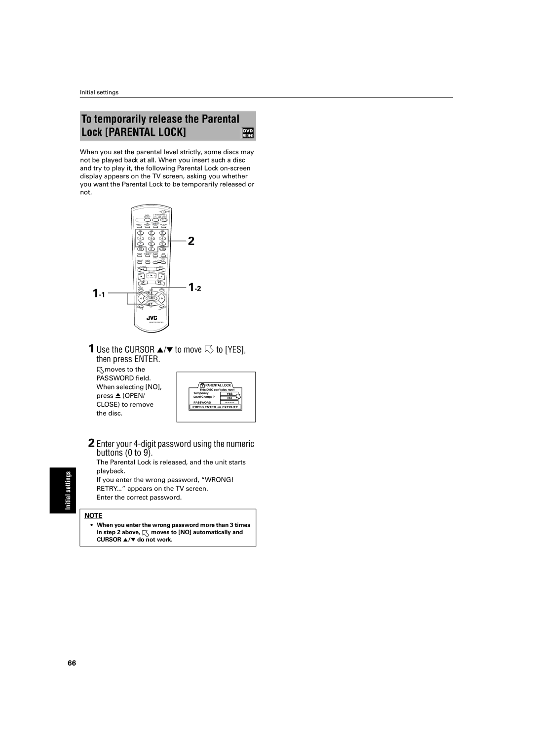 JVC LV42740-001A manual Use the Cursor 5/∞ to move to YES, then press Enter 