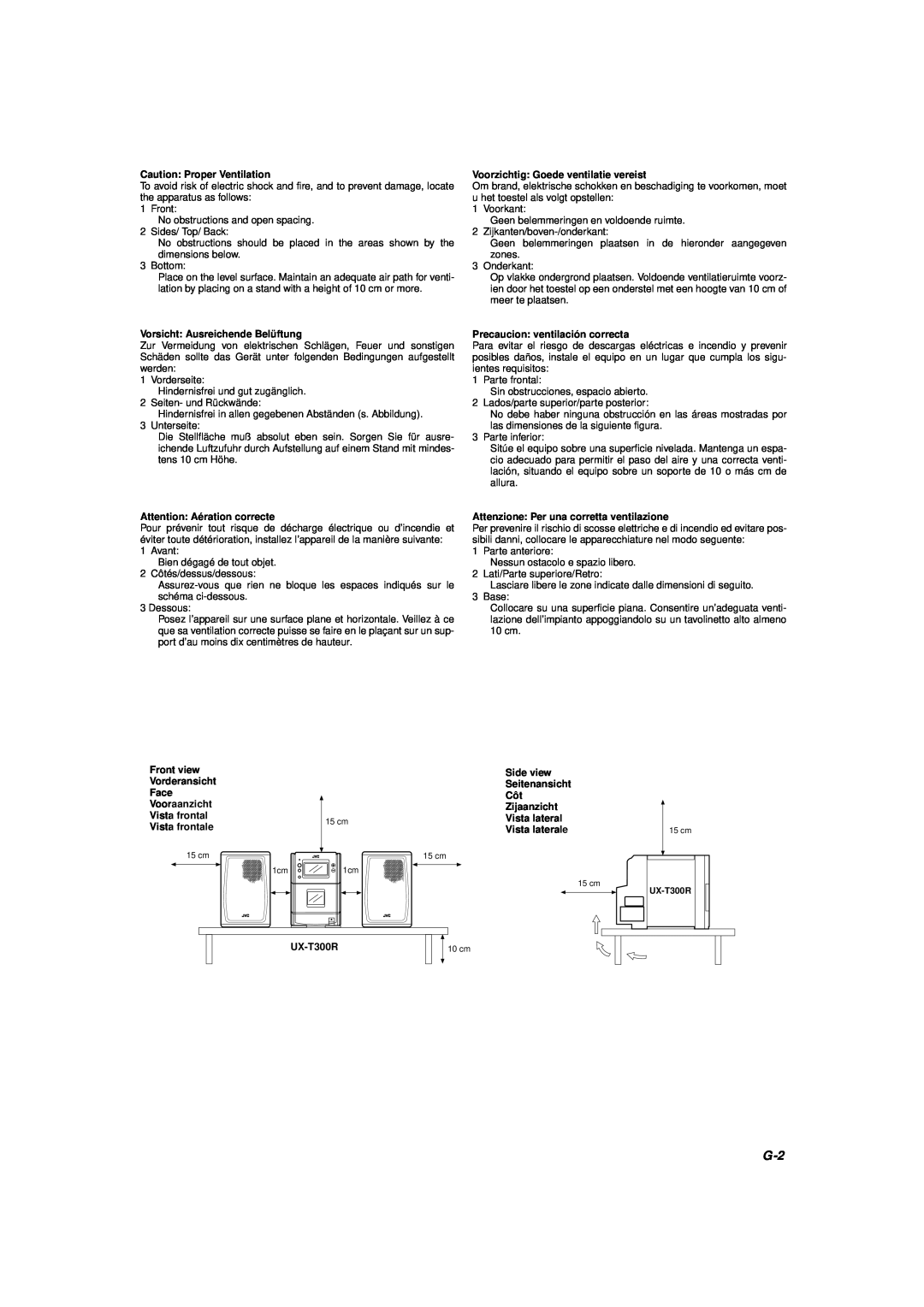 JVC UX-T300R, LVT0027-005A manual 