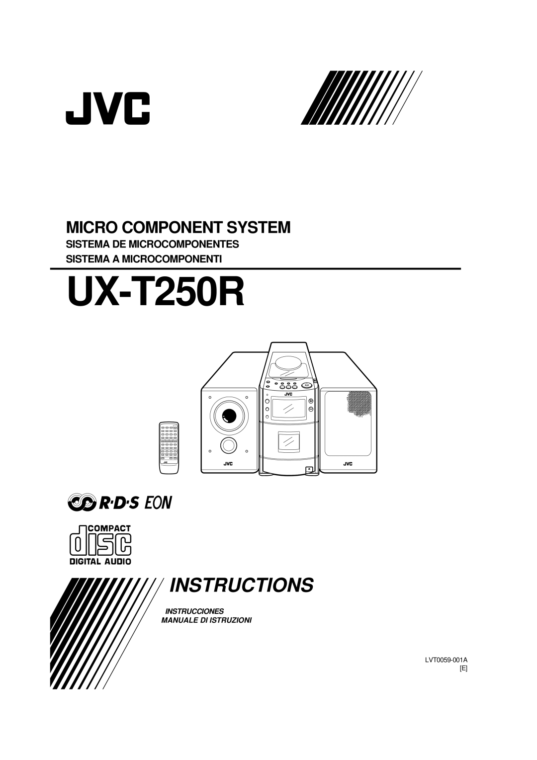 JVC UX-T250R manual LVT0059-001A E 