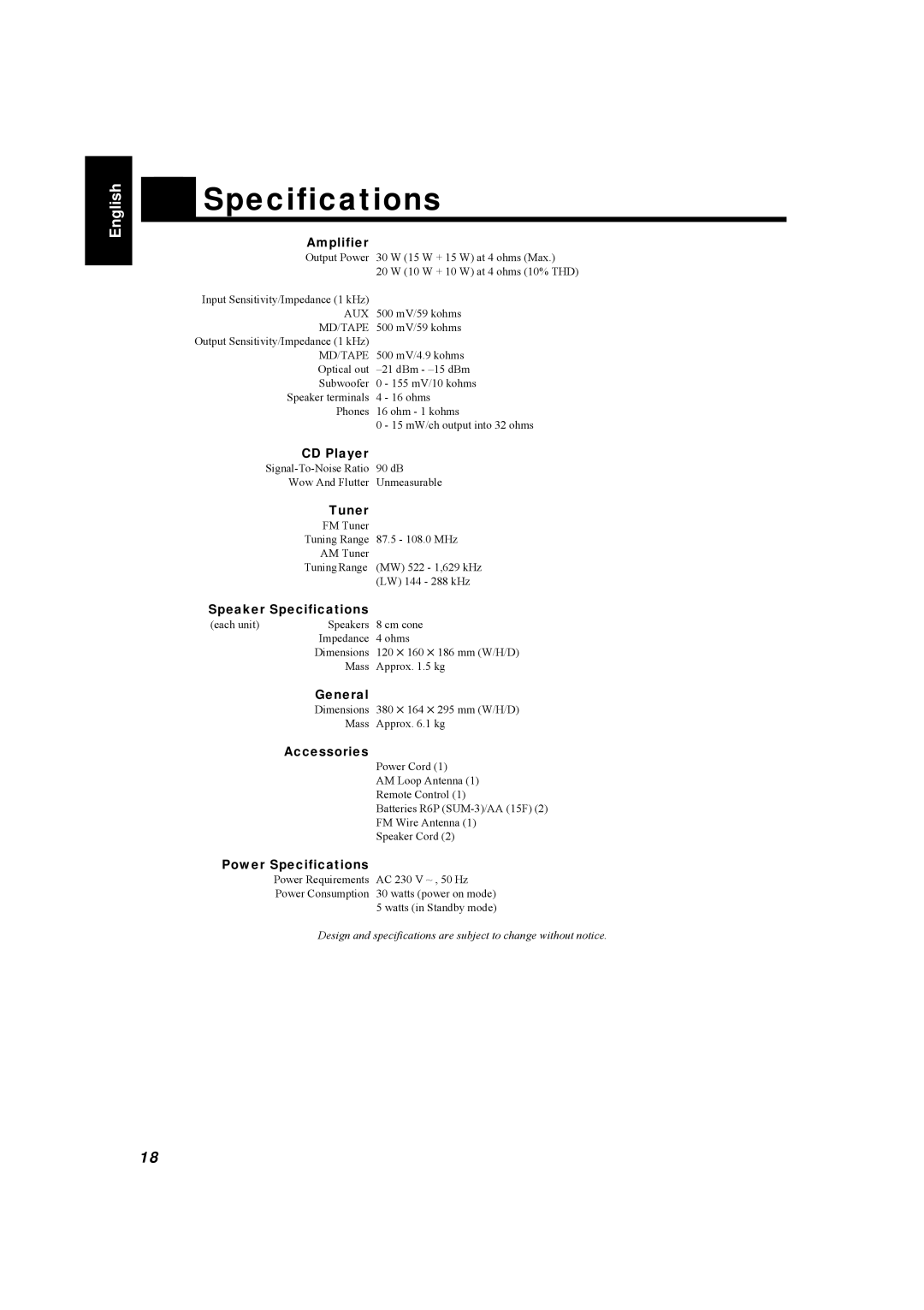 JVC LVT0084-001A manual Specifications 