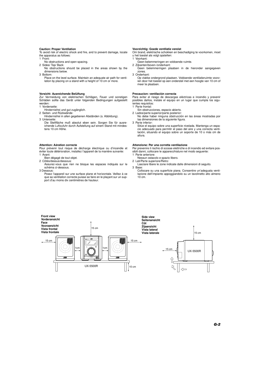 JVC LVT0084-001A manual Vorsicht Ausreichende Belüftung 