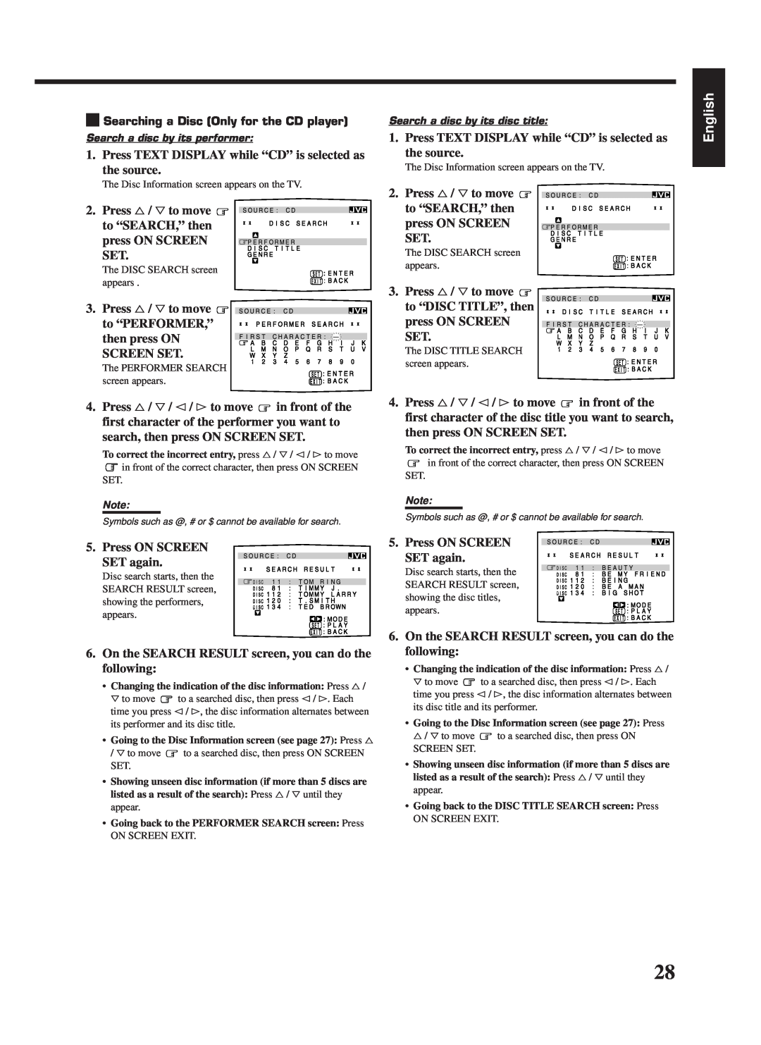 JVC RX-669PGD, LVT0142-006A manual English, Press %/ Þto move to “PERFORMER,” 