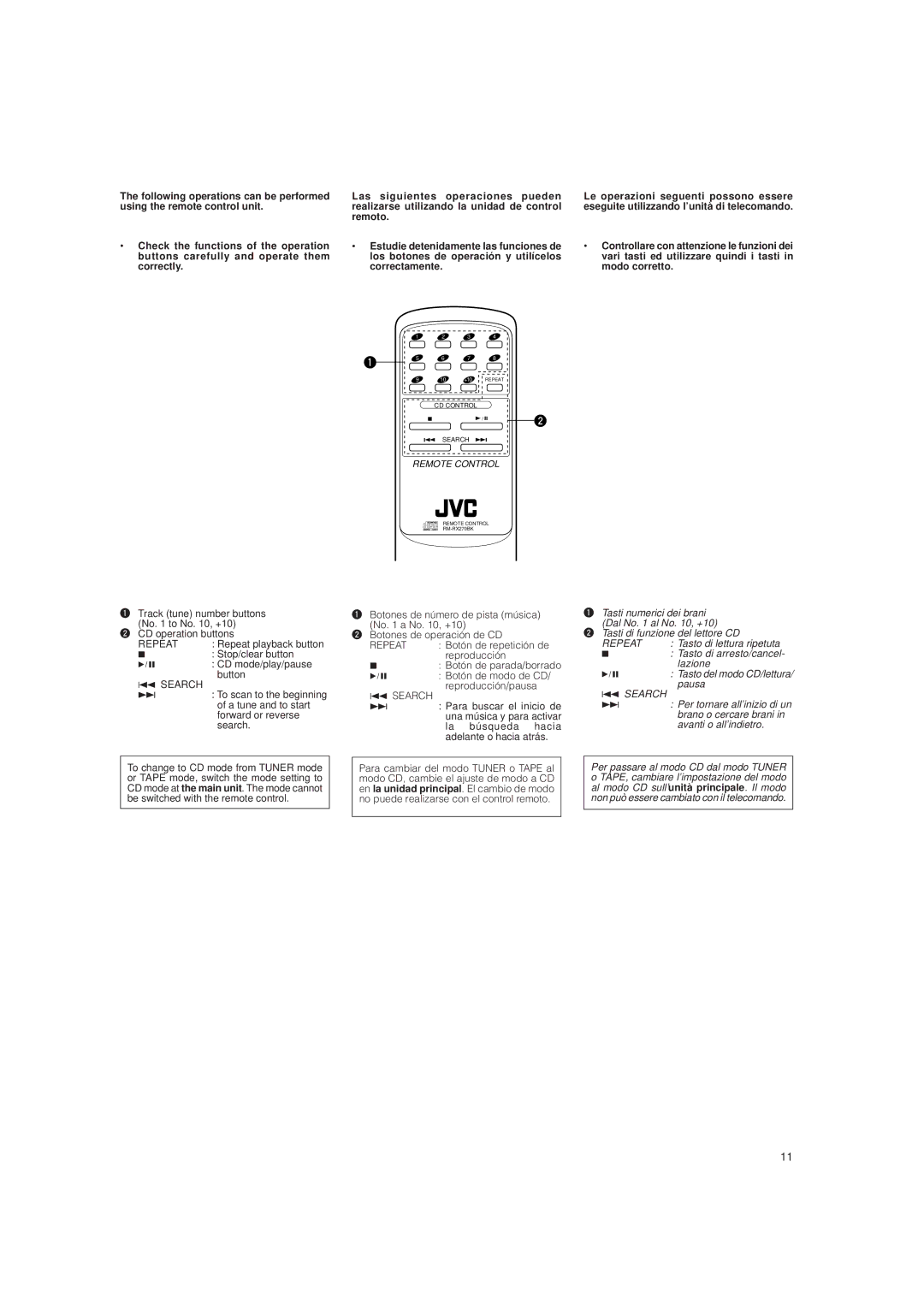 JVC LVT0282-002A system manual Repeat 