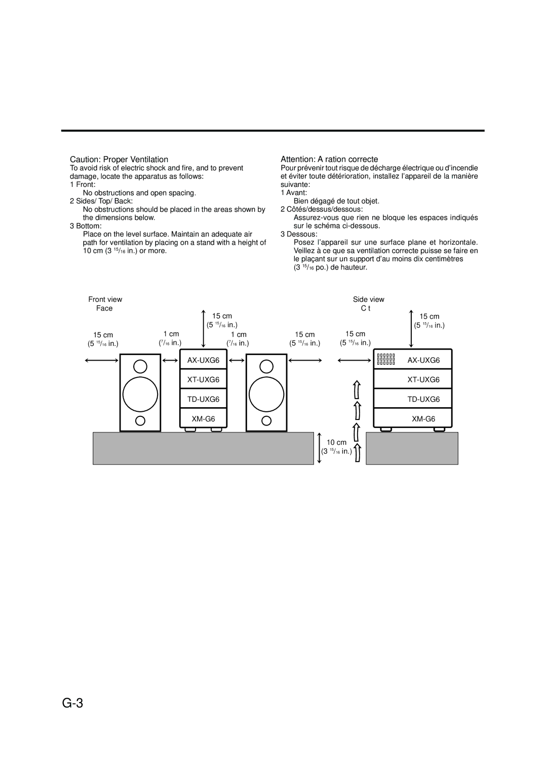 JVC FS-G6, LVT0375-001A, XT-UXG6 manual AX-UXG6 