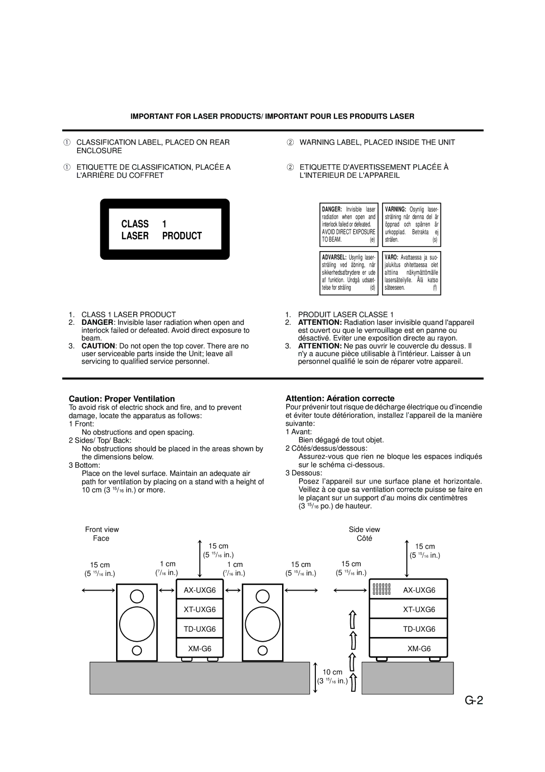 JVC 0200JTMMDWJSCEN, LVT0378-001A manual Class Laser Product 