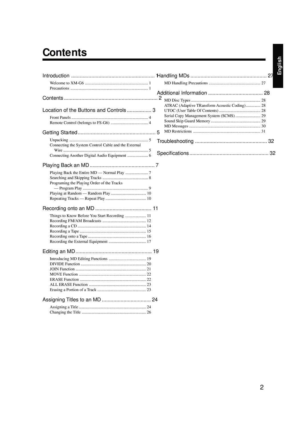 JVC 0200JTMMDWJSCEN, LVT0378-001A manual Contents 