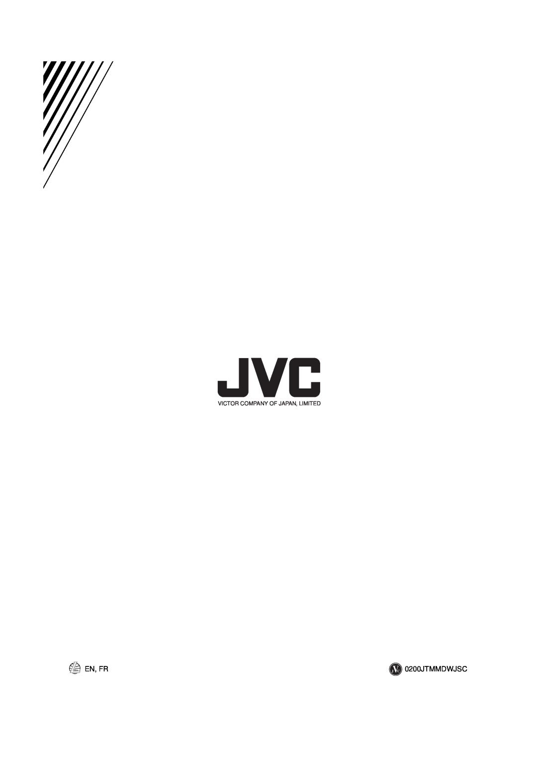 JVC LVT0378-001A, 0200JTMMDWJSCEN manual En, Fr, Victor Company Of Japan, Limited 