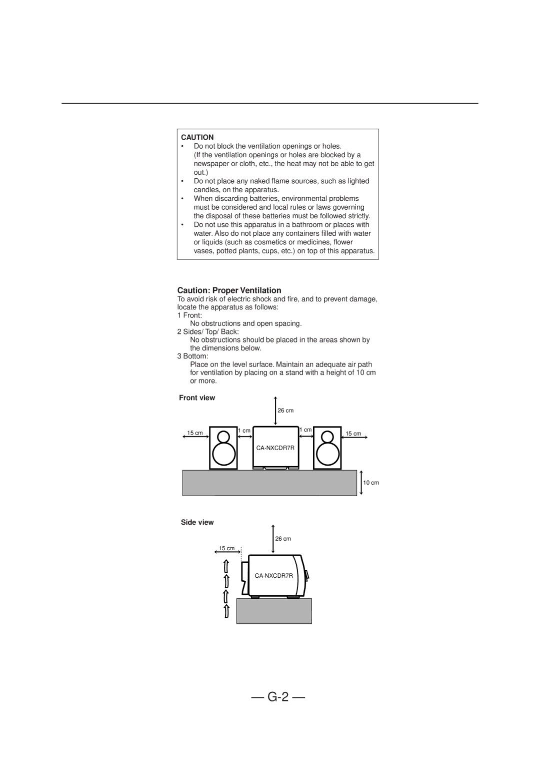 JVC CA-NXCDR7R, LVT0749-003A manual Front view 