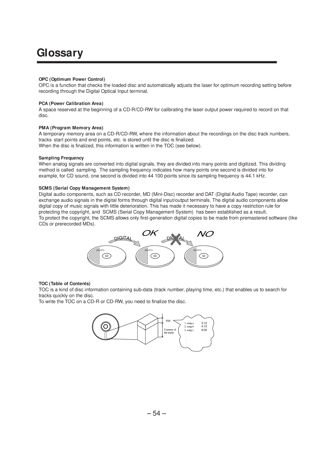 JVC CA-NXCDR7R, LVT0749-003A manual Glossary 