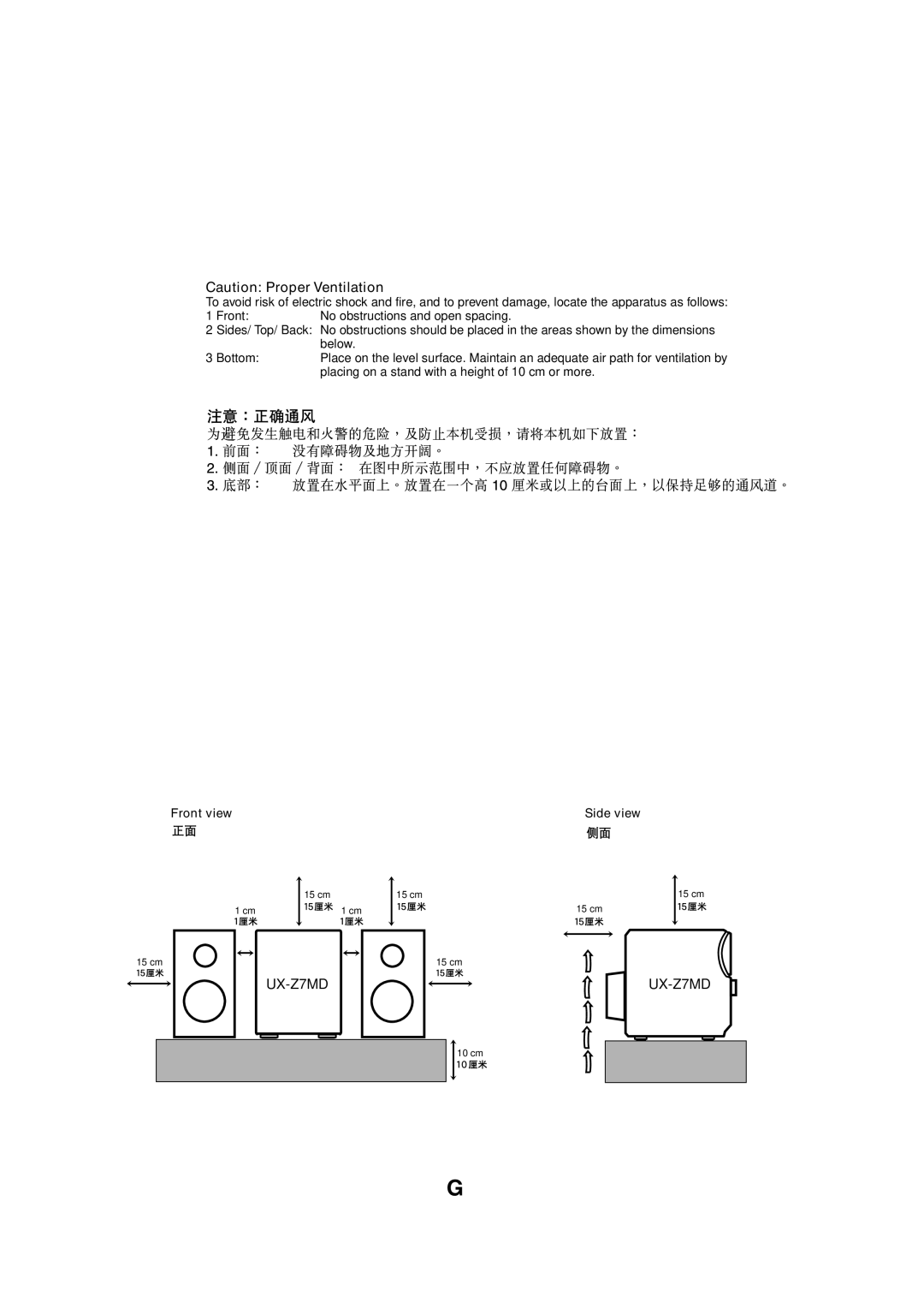 JVC LVT0900-004A, CA-UXZ7MD manual UX-Z7MD 