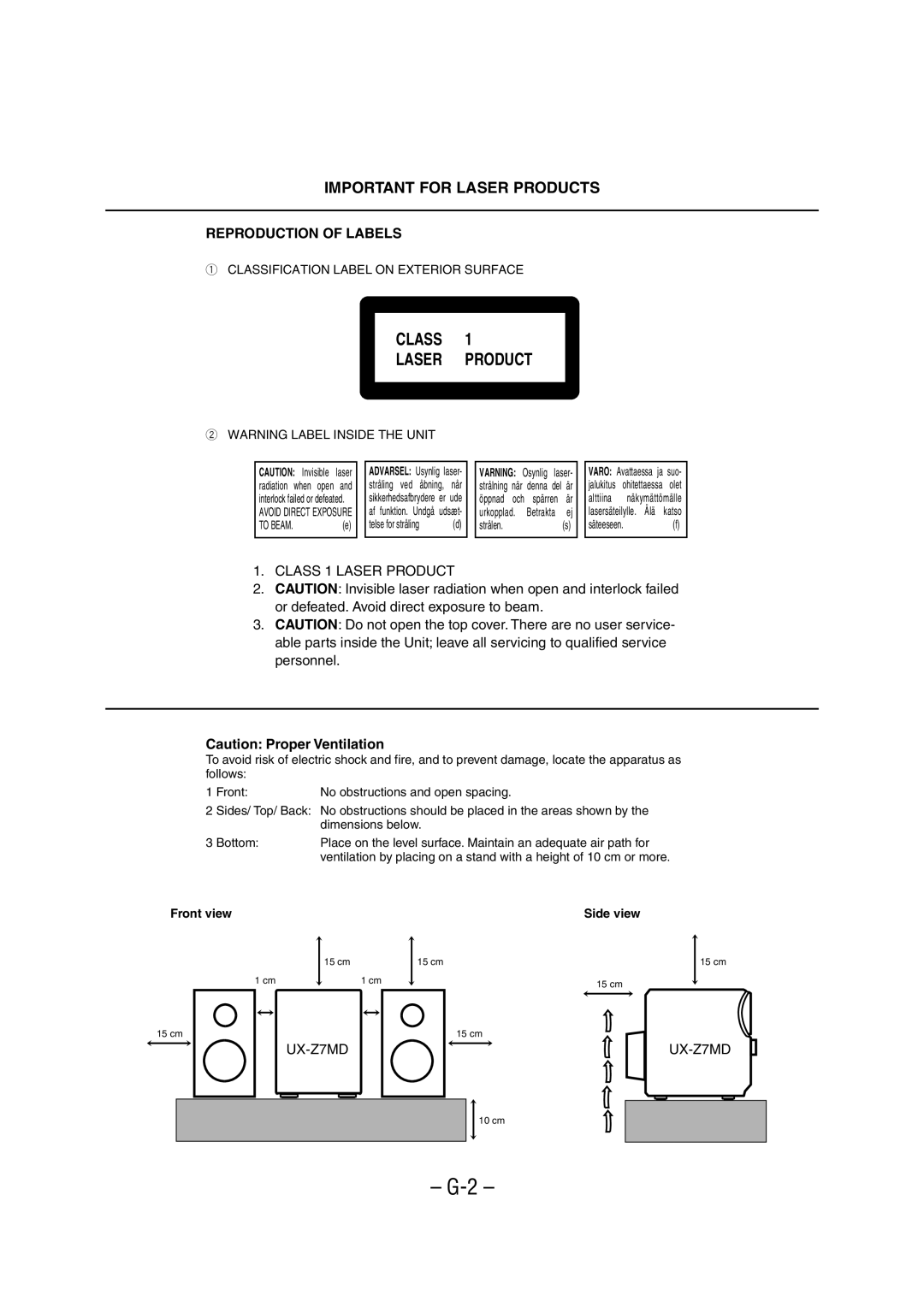 JVC 0802MWMMDWJEM, LVT0900-008A manual Class Laser Product 