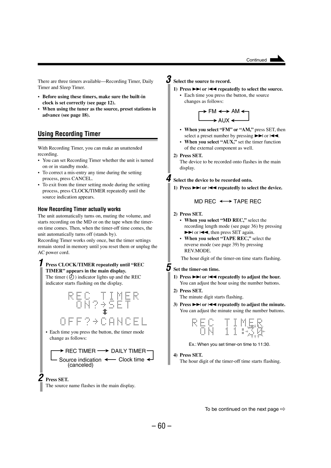 JVC 0802MWMMDWJEM, LVT0900-008A manual Using Recording Timer, How Recording Timer actually works 